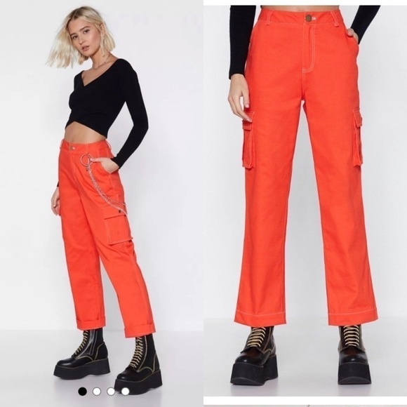 Nasty Gal In a Sticky Stitch-uation Utility Pants - Picture 2 of 4